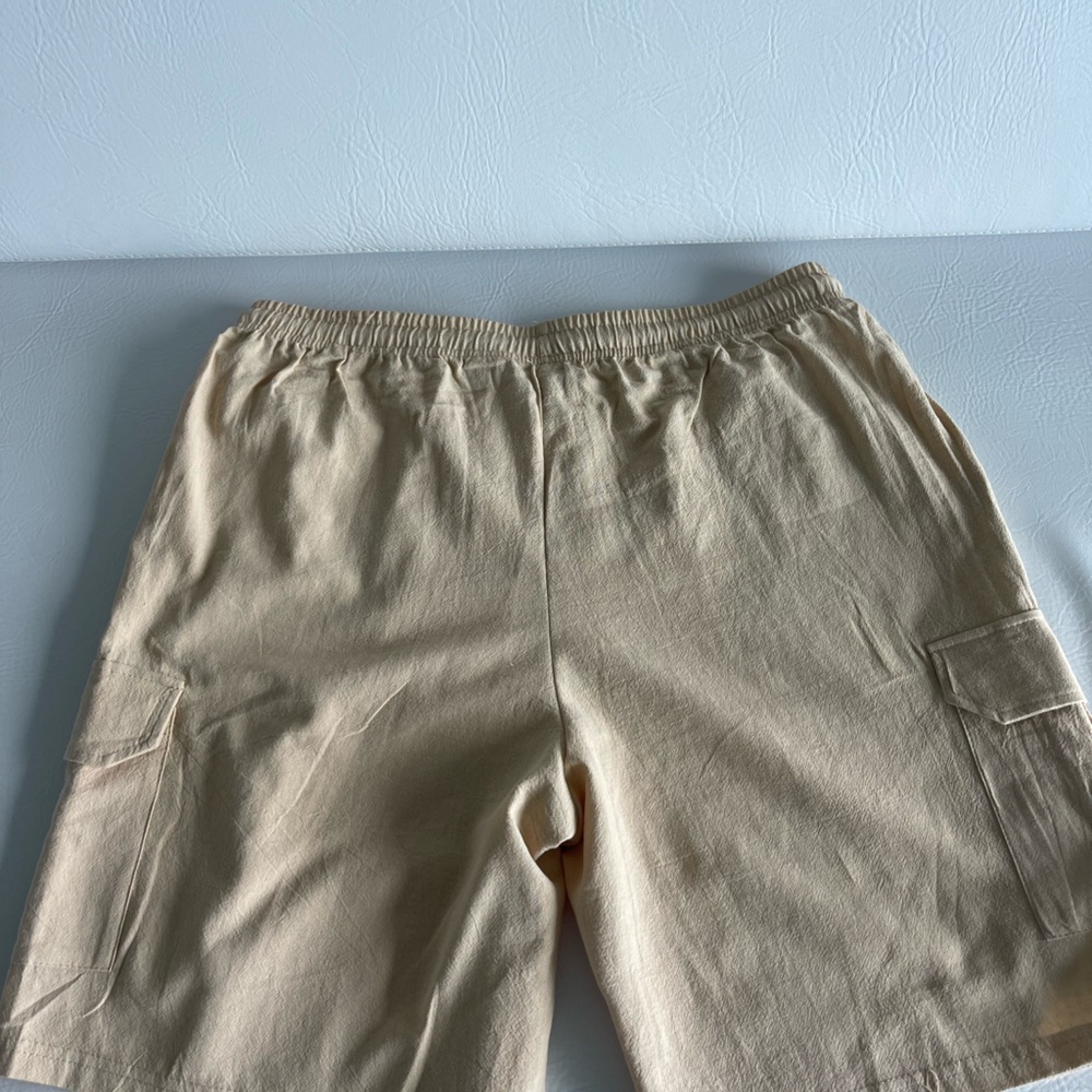 Men's Beige, white and navy blue Cargo shorts bundle